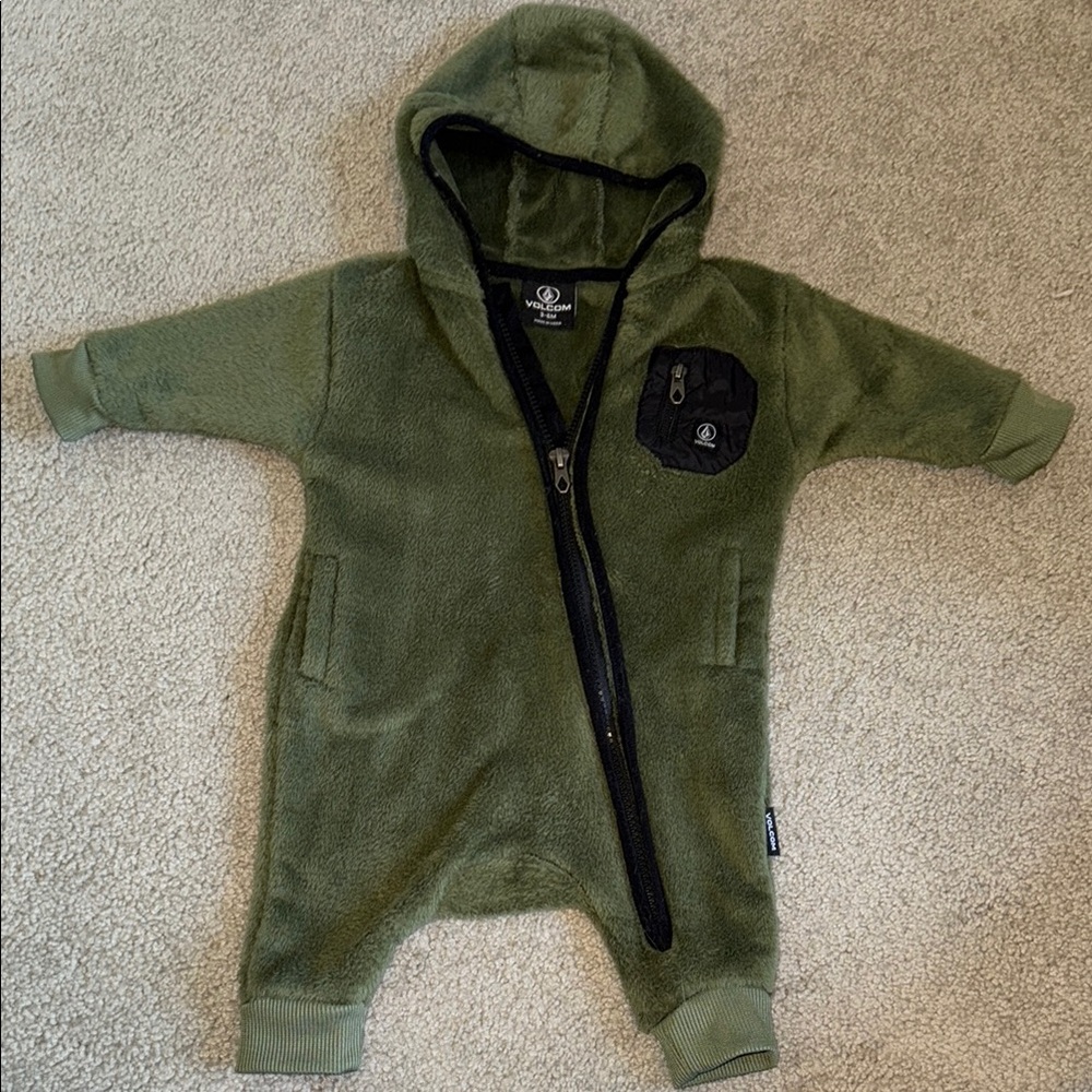 Fleece Volcom Zip up jacket 0-3m